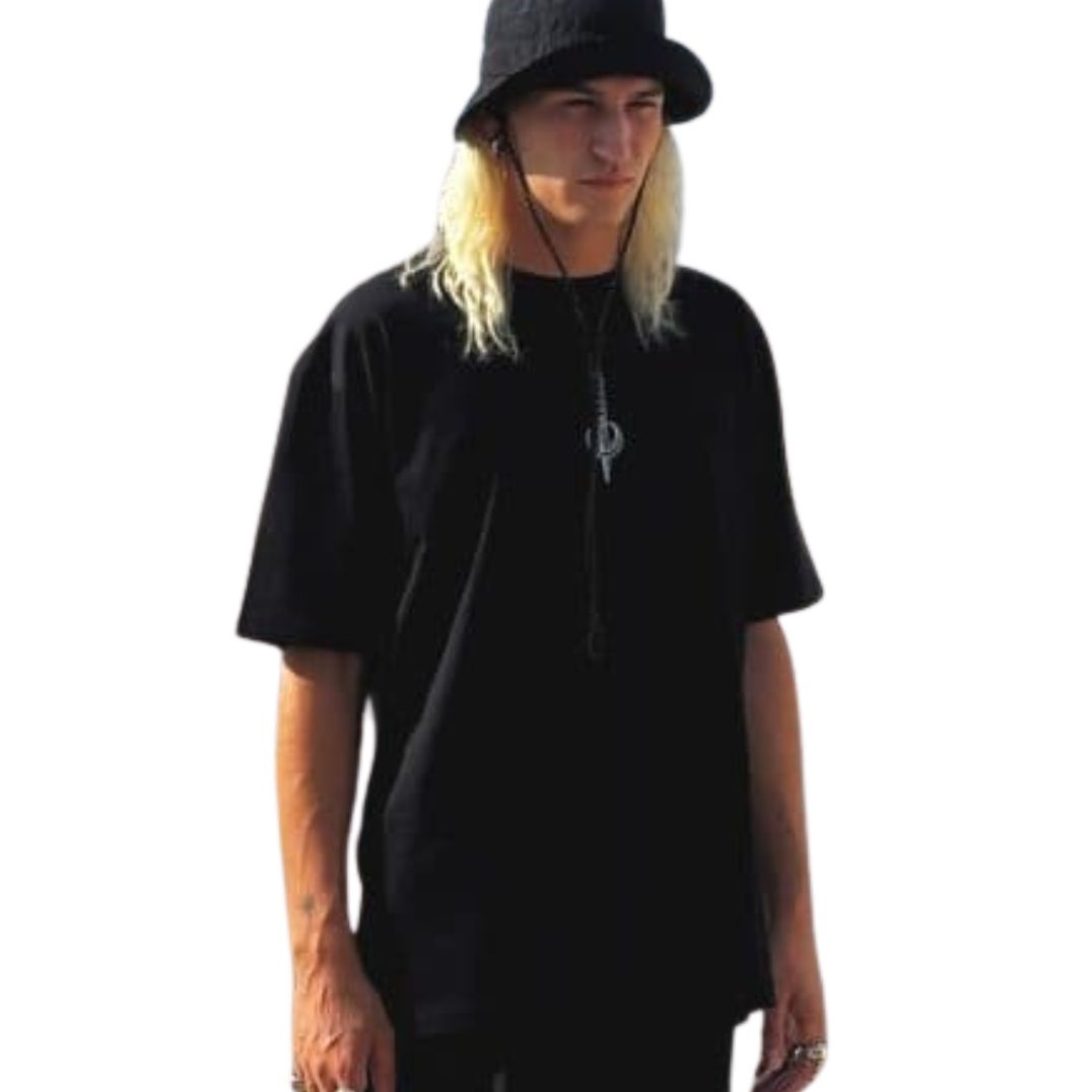 Shirt Oversize "Whisper" Black – Bild 2