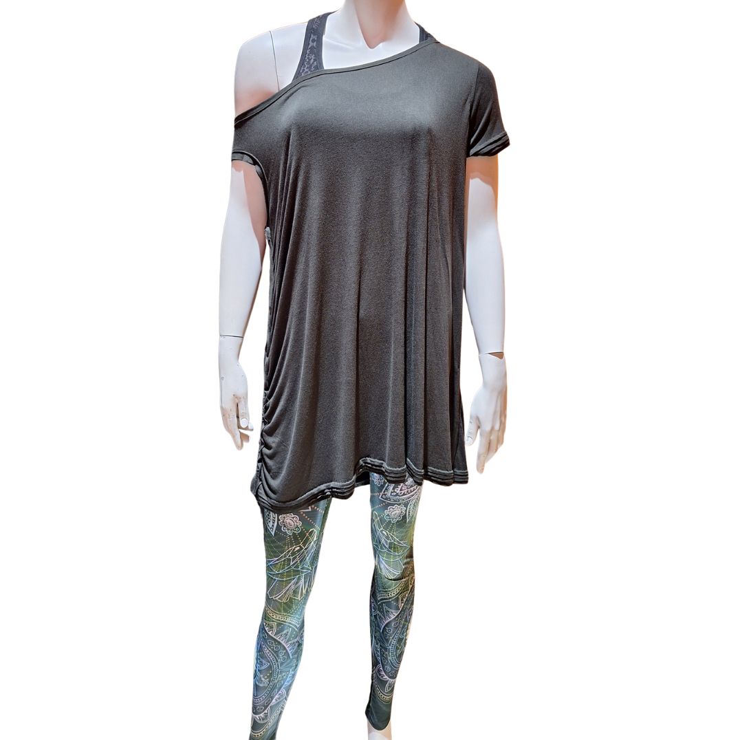 Shirt "Mori One Shoulder Top" Olive