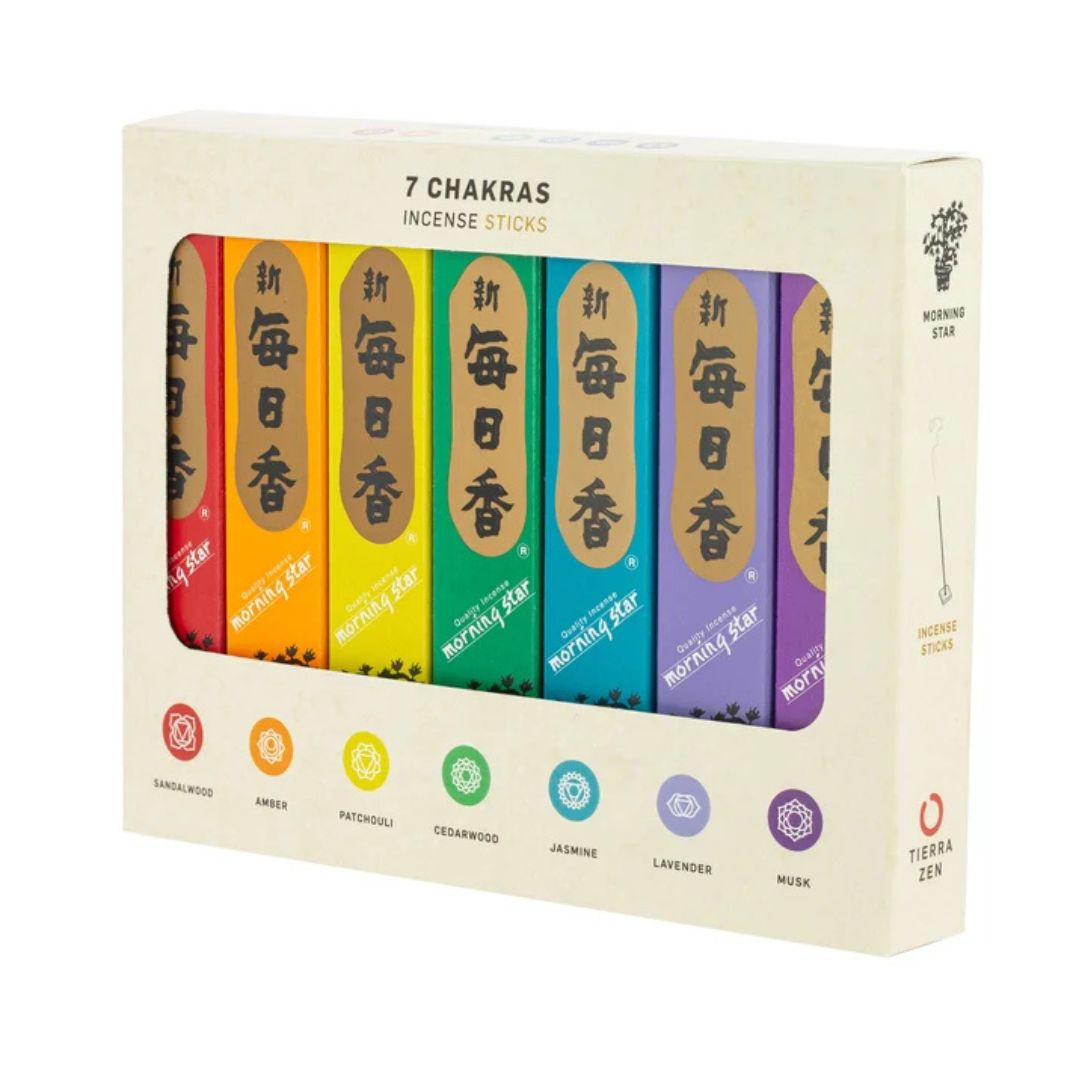 Japanische Räucherstäbchen Morning Star Set "7 Chakren"