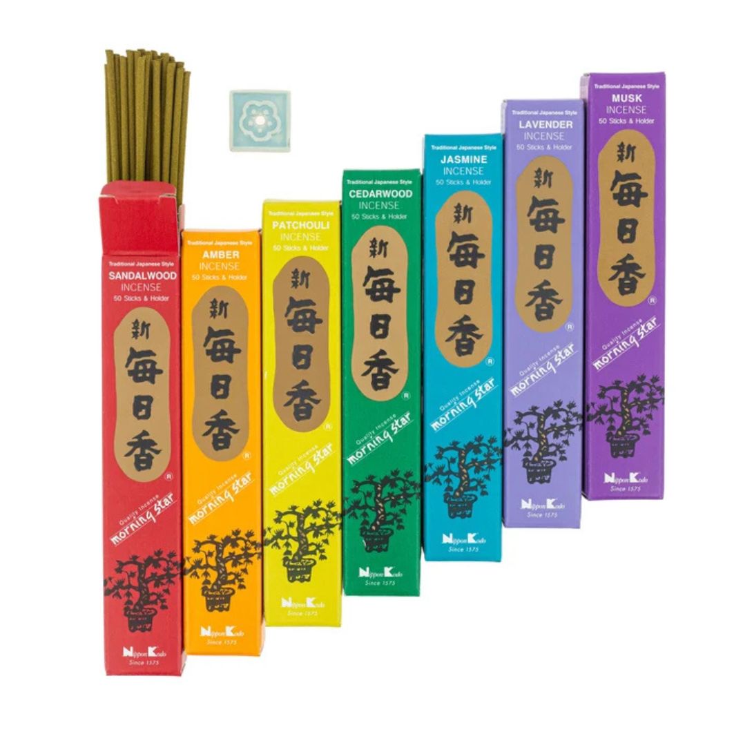 Japanische Räucherstäbchen Morning Star Set "7 Chakren" – Bild 3