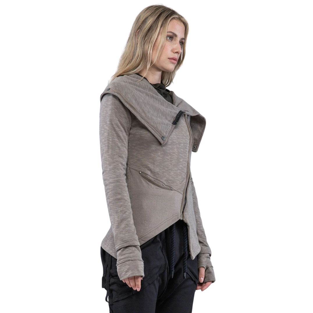 Jacke "Dystopia Biker Jacket" Cement – Bild 3