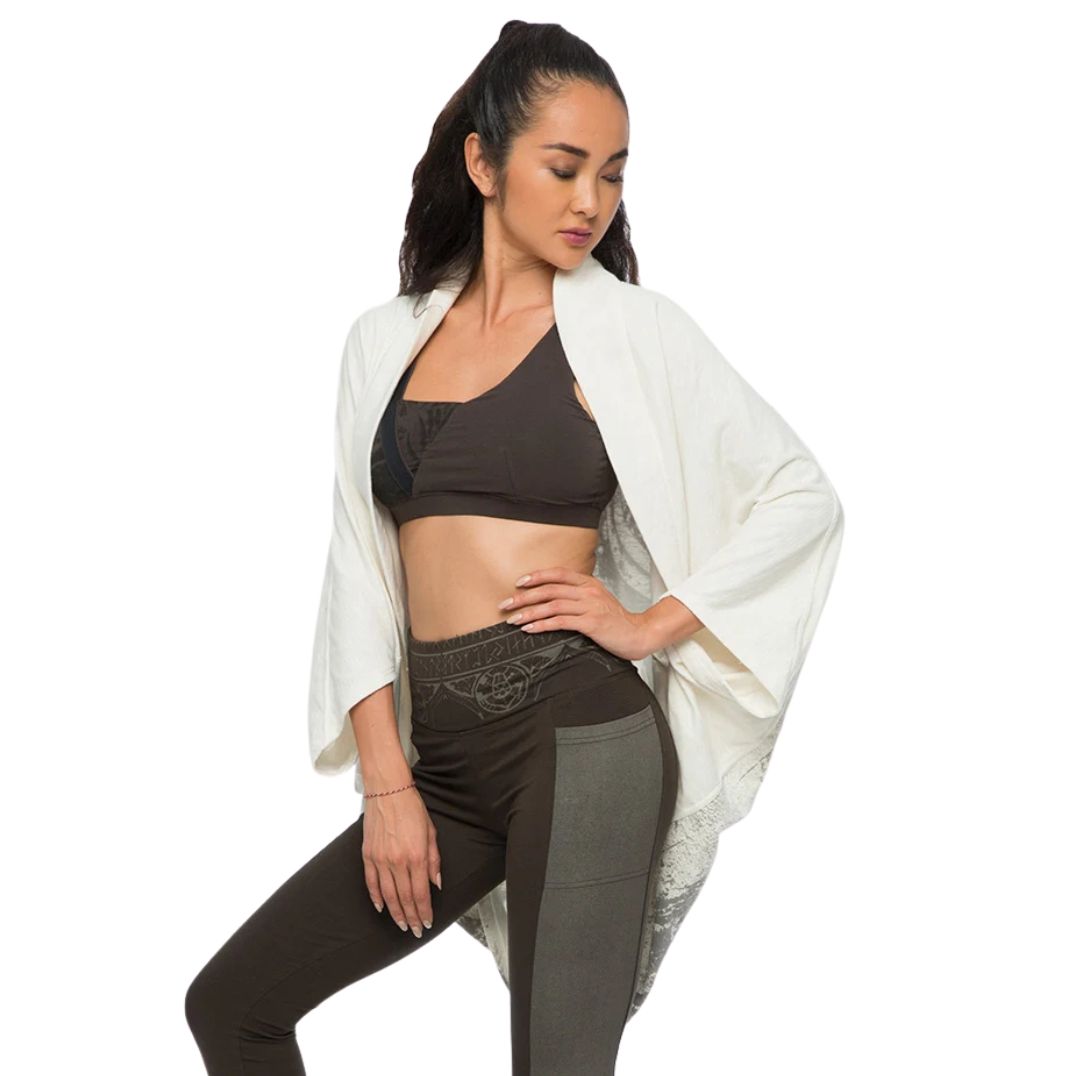 Cardigan "Maha Kaftan" Off White – Bild 2